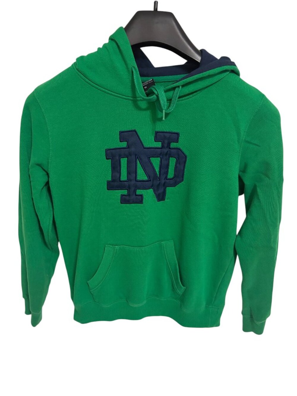 Notre Dame Fighting Irish Hooded Sweatshirt Womens Size Medium Embroidered
